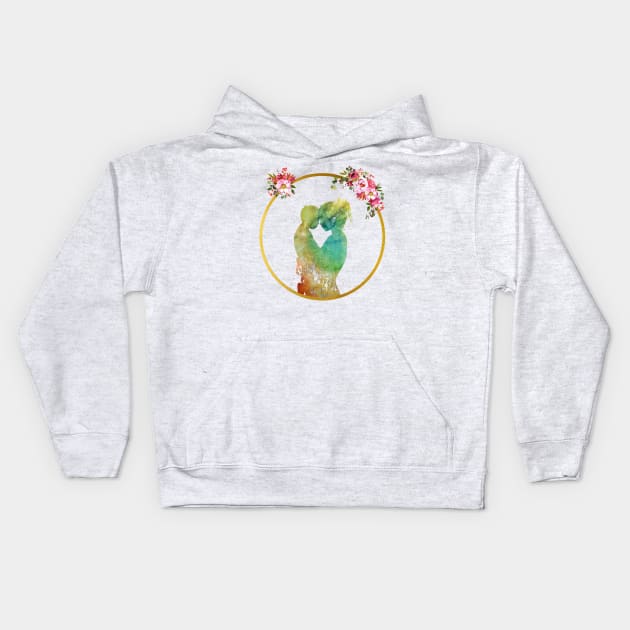 Mother and son Kids Hoodie by erzebeth